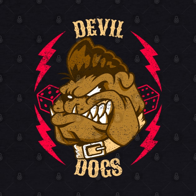 Cool Vintage "Devil Dogs" Rockabilly by TOXiK TWINS